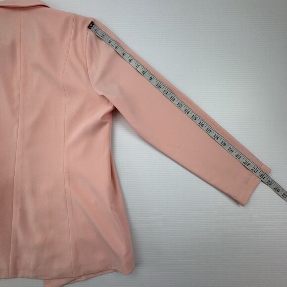 Torrid Studio Blazer 00 M/L Pink Shawl Collar Workwear Career Jacket NWT - Picture 11 of 11